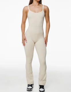 Clearance ECHT Core Unitard Flare Oatmeal