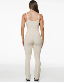 Clearance ECHT Core Unitard Flare Oatmeal