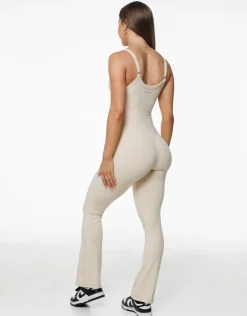Clearance ECHT Core Unitard Flare Oatmeal