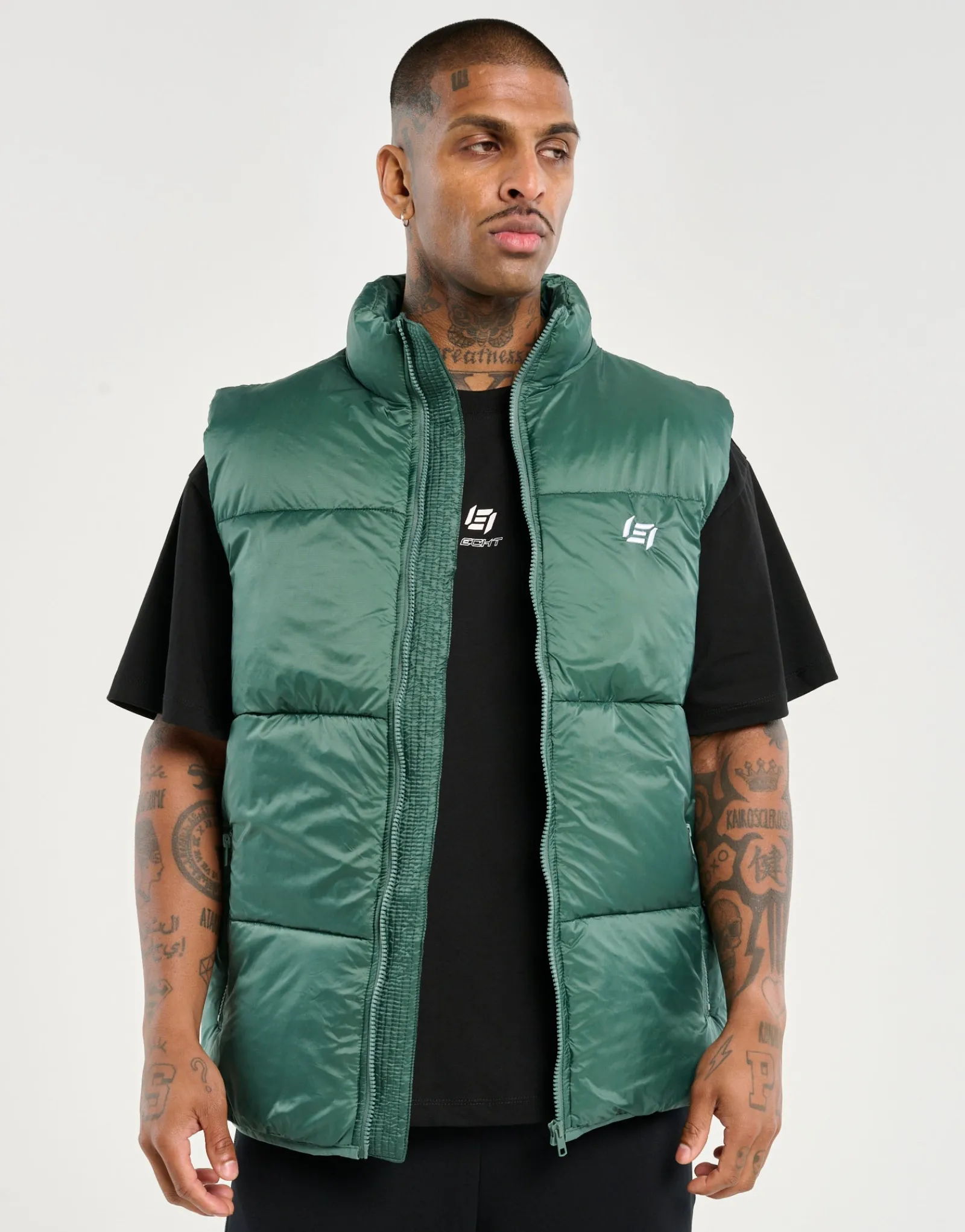 Online ECHT Dart Puffer Vest Green