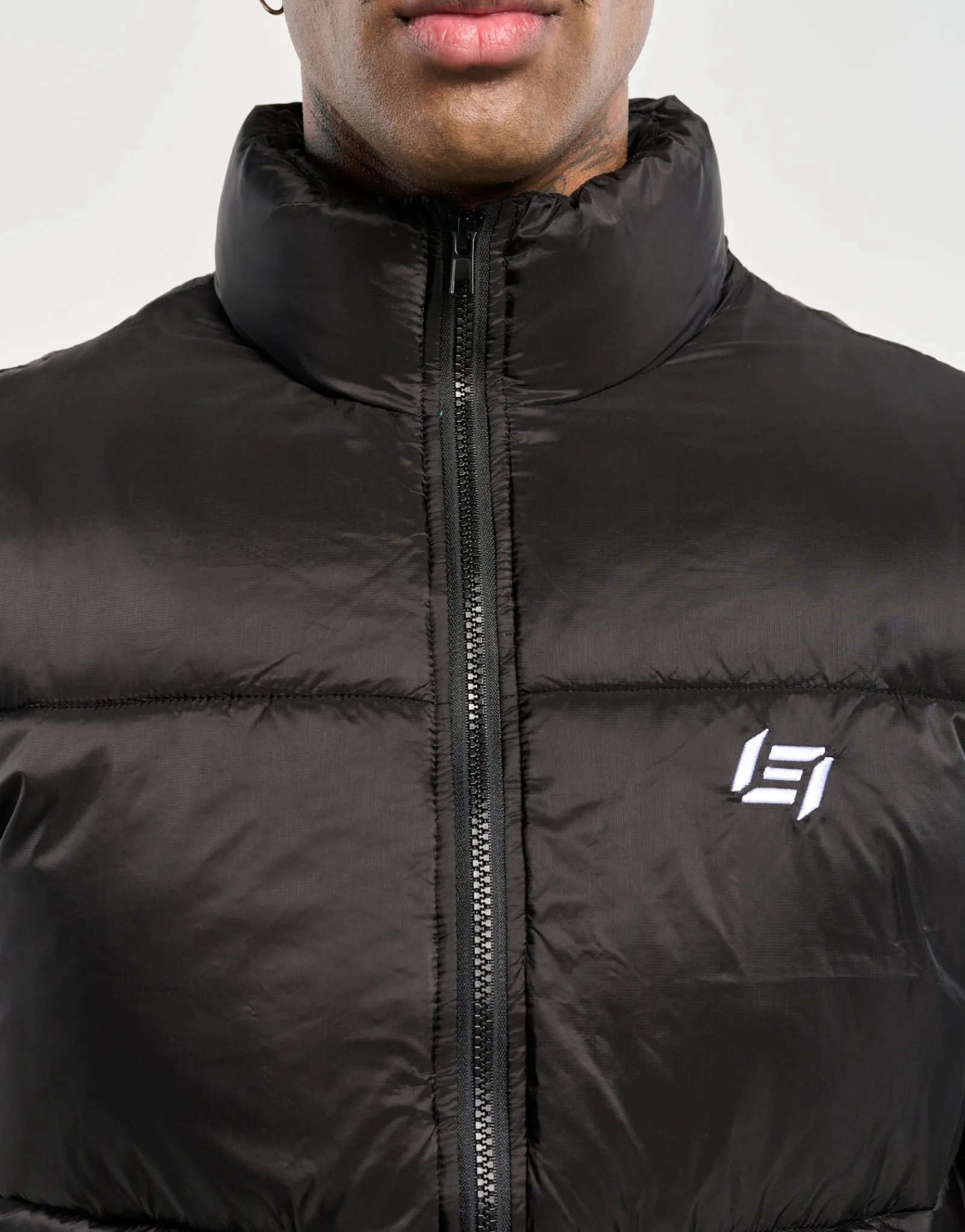 Hot ECHT Dart Puffer Vest Black
