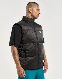 Hot ECHT Dart Puffer Vest Black