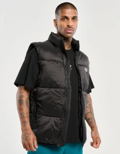 Hot ECHT Dart Puffer Vest Black