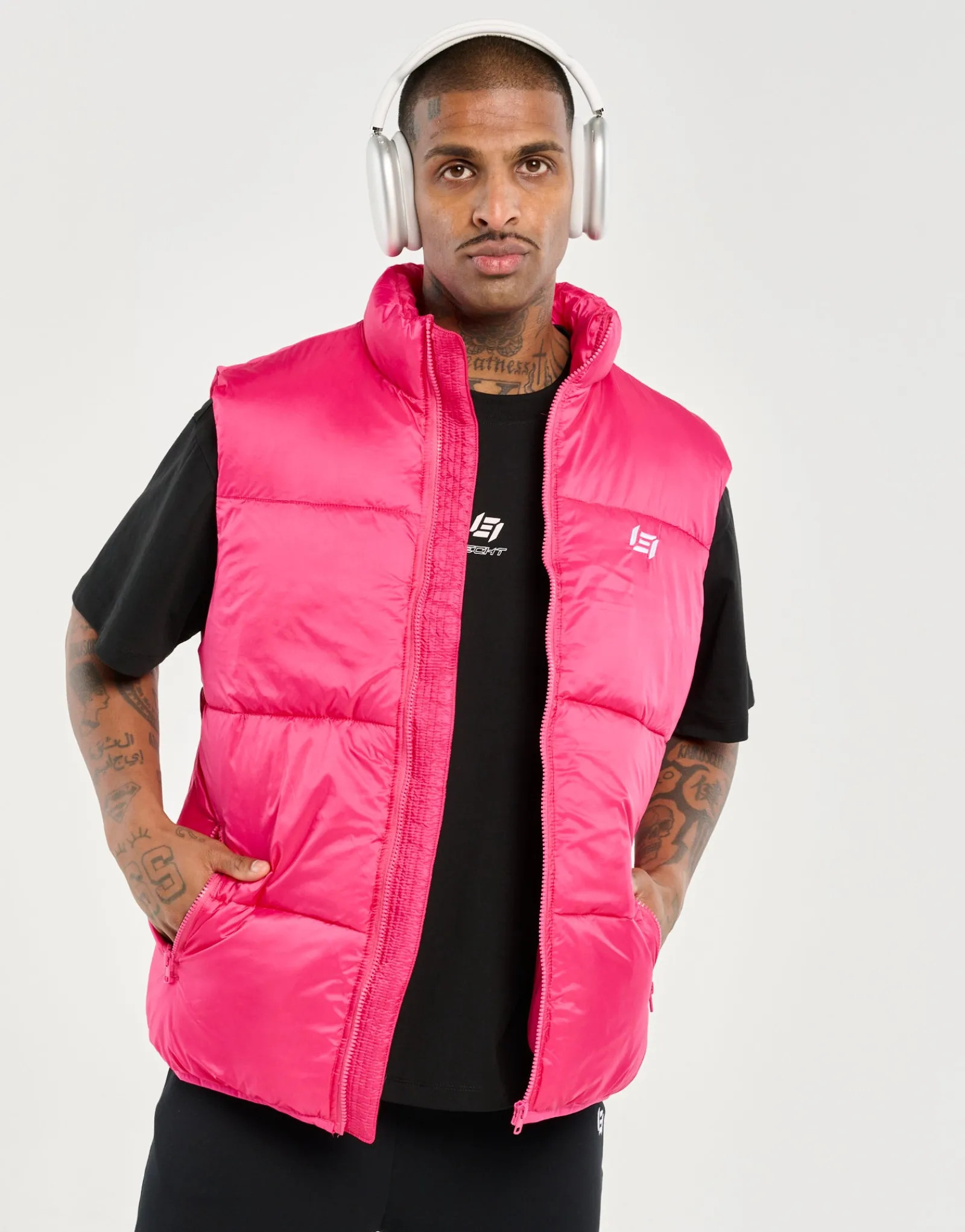 Outlet ECHT Dart Puffer Vest Pink