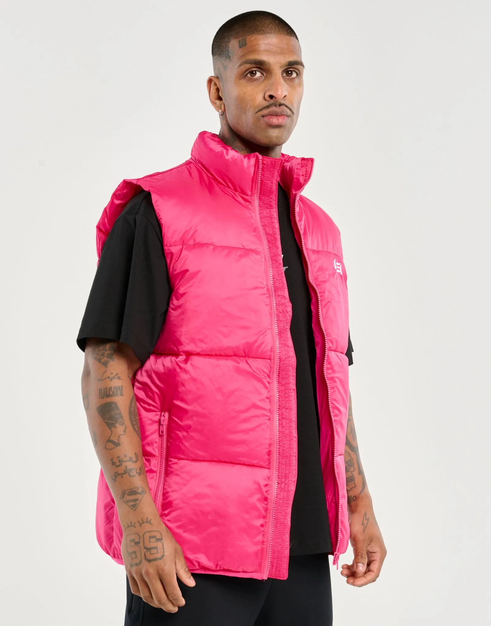 Outlet ECHT Dart Puffer Vest Pink