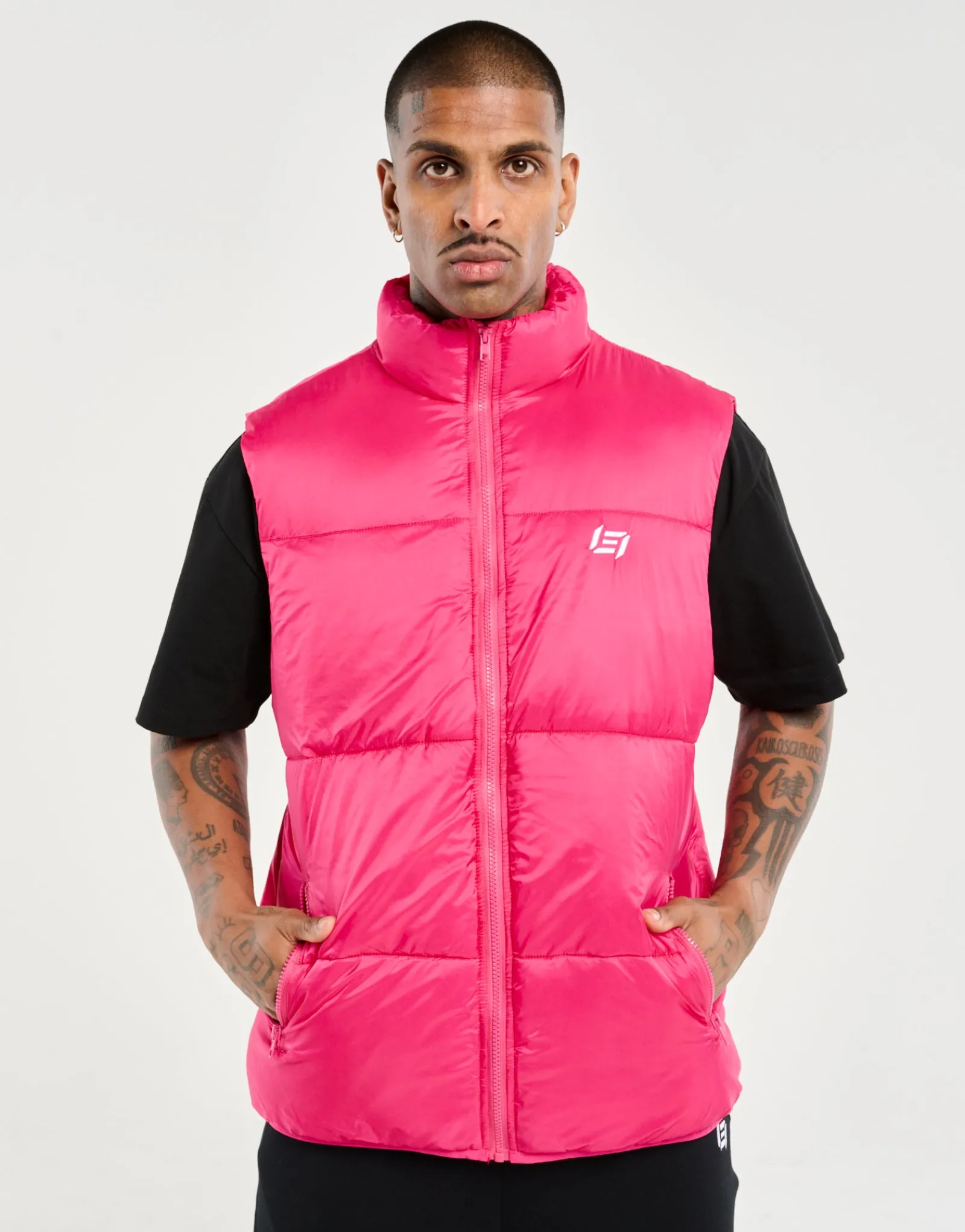 Outlet ECHT Dart Puffer Vest Pink