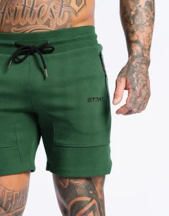 Hot ECHT Force Knit Shorts Dark Green