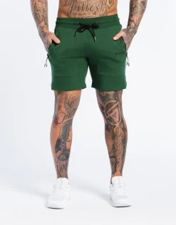 Hot ECHT Force Knit Shorts Dark Green