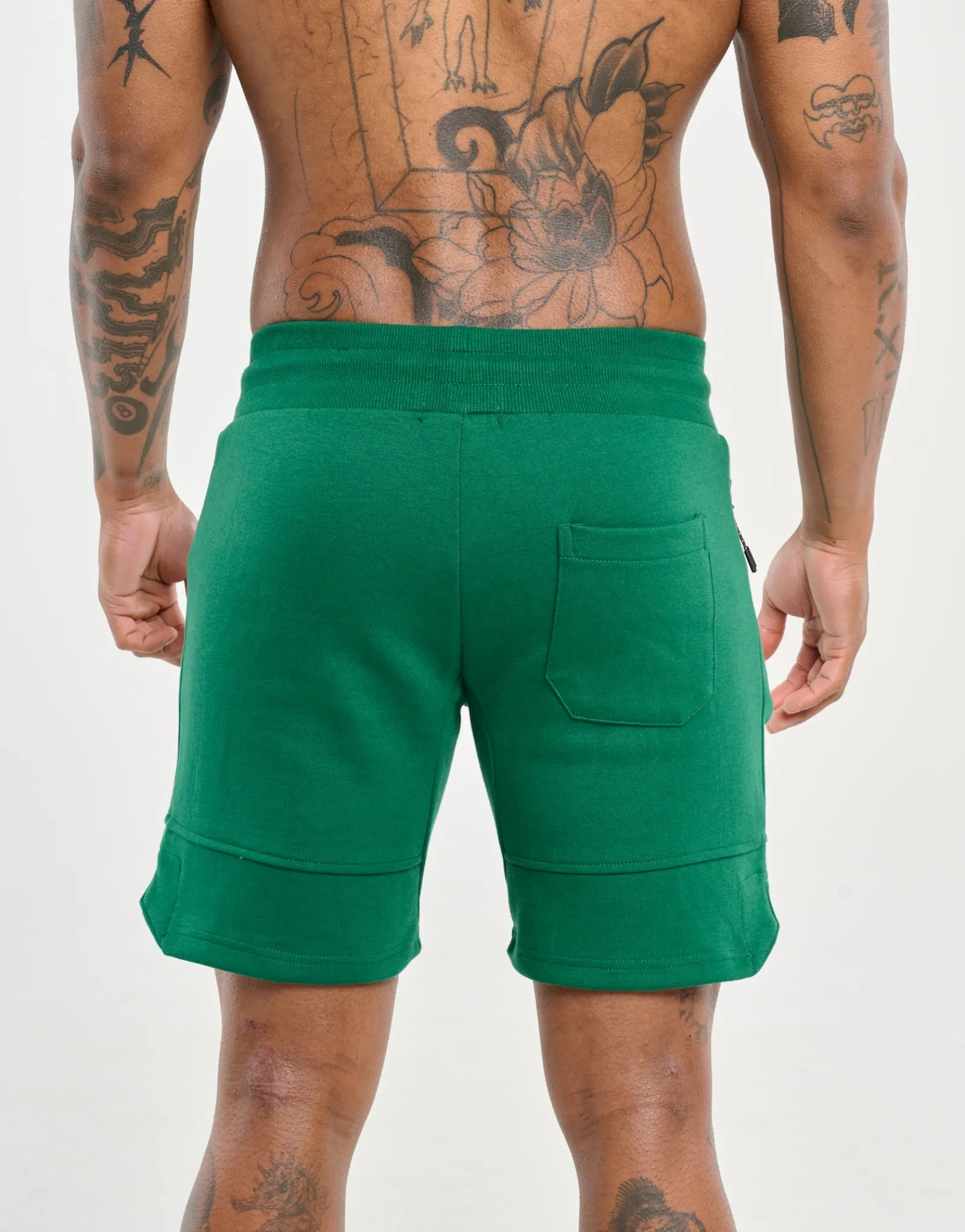 Online ECHT Force Knit Shorts Forest Green