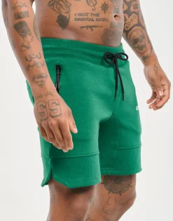 Online ECHT Force Knit Shorts Forest Green