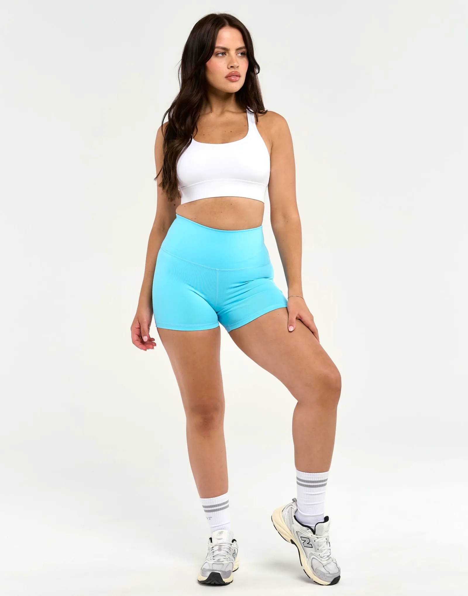 Sale ECHT Force Scrunch Shorts Baby Blue