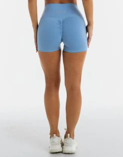 Hot ECHT Force Scrunch Shorts Process Blue