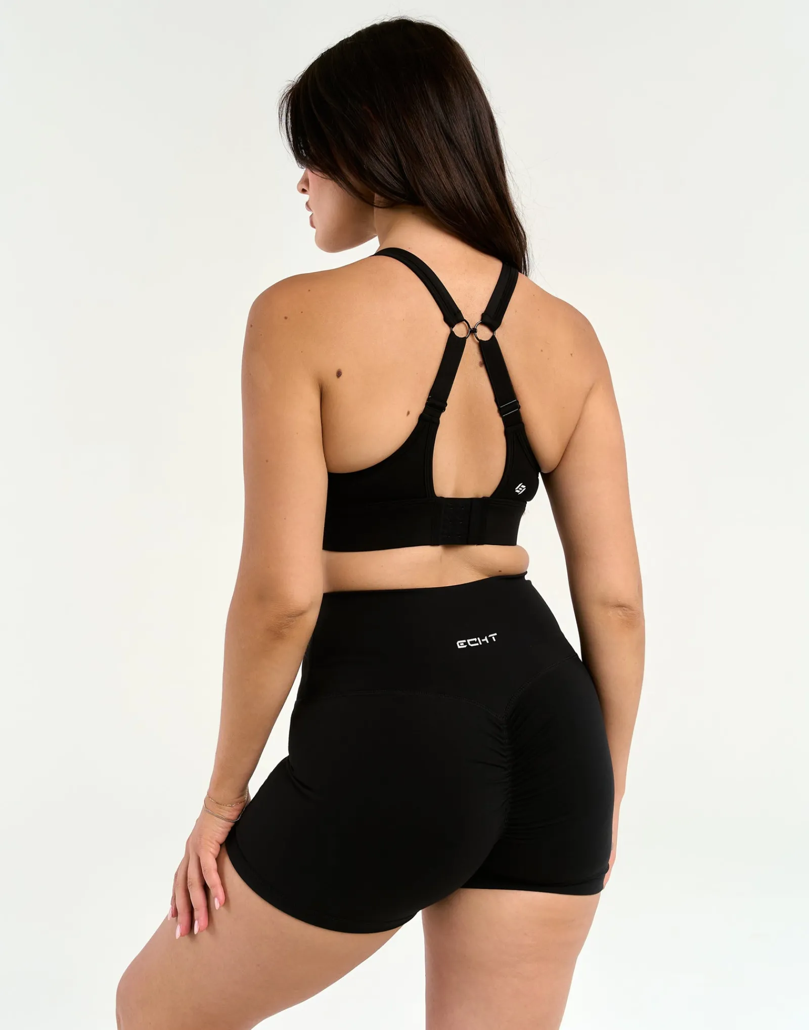 Clearance ECHT Force Scrunch Shorts Black