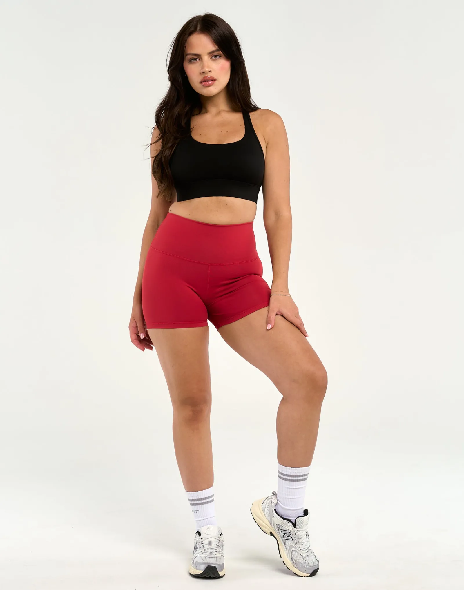 Online ECHT Force Scrunch Shorts Scarlet Red