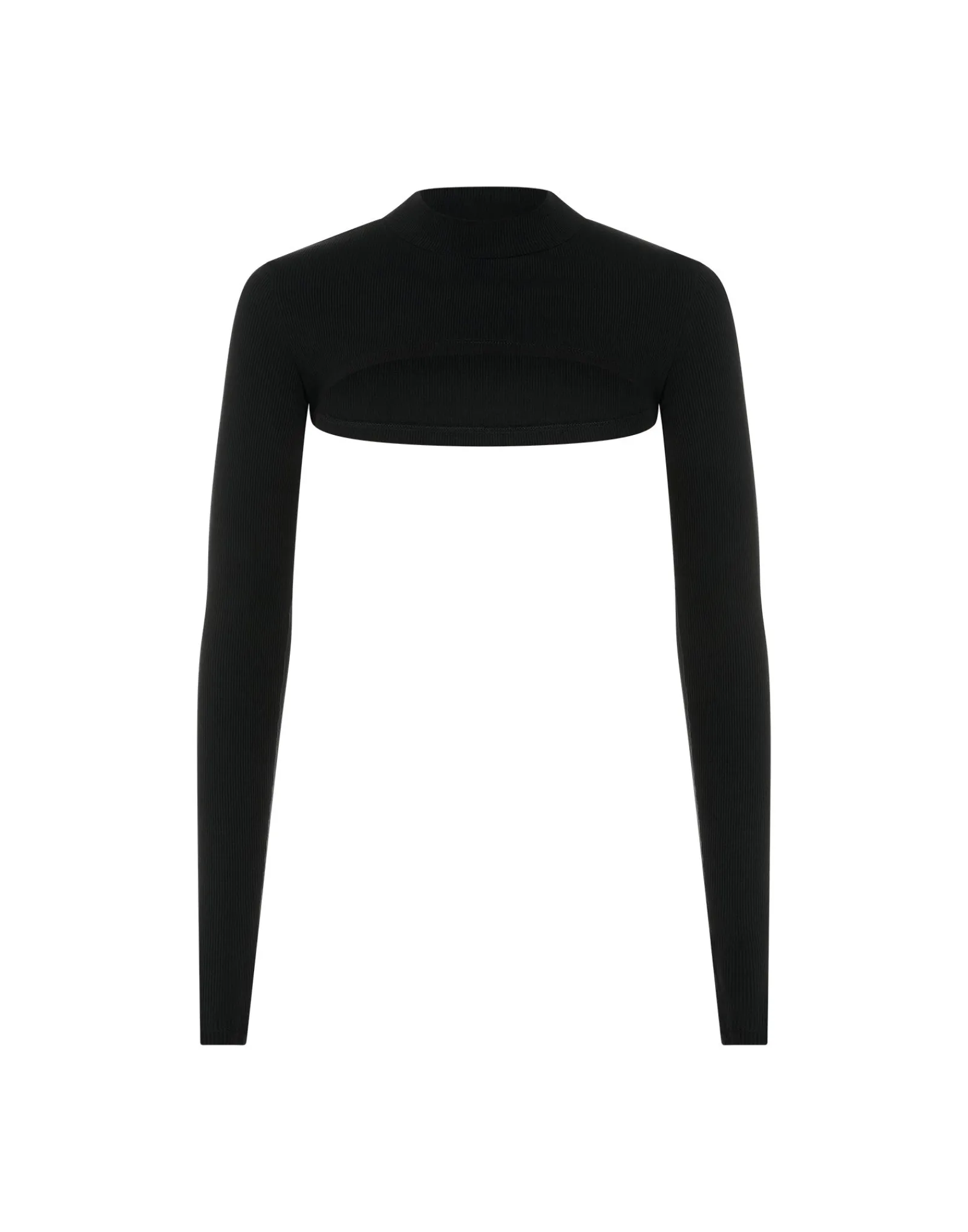 Discount ECHT Ribbed High Cut Long Sleeve Black