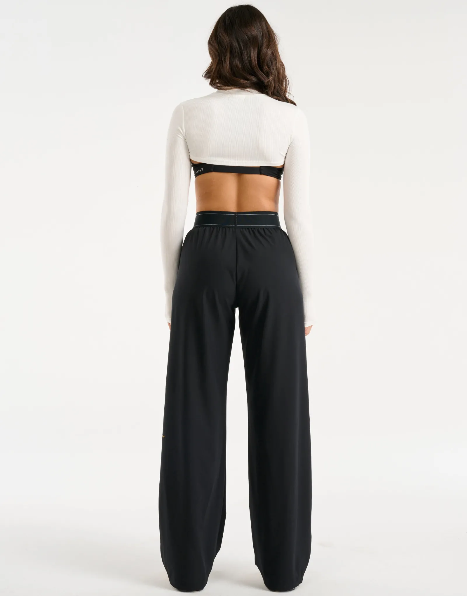 Online ECHT Ribbed High Cut Long Sleeve White