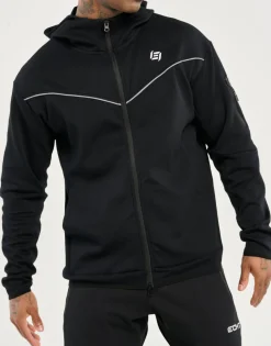 Discount ECHT Tech Zip-Up Hoodie Black