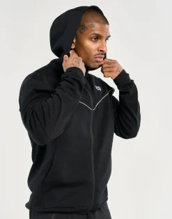 Discount ECHT Tech Zip-Up Hoodie Black