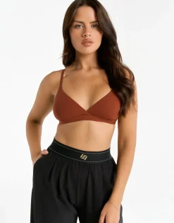 Clearance ECHT Elemental Crossover Bralette Brown