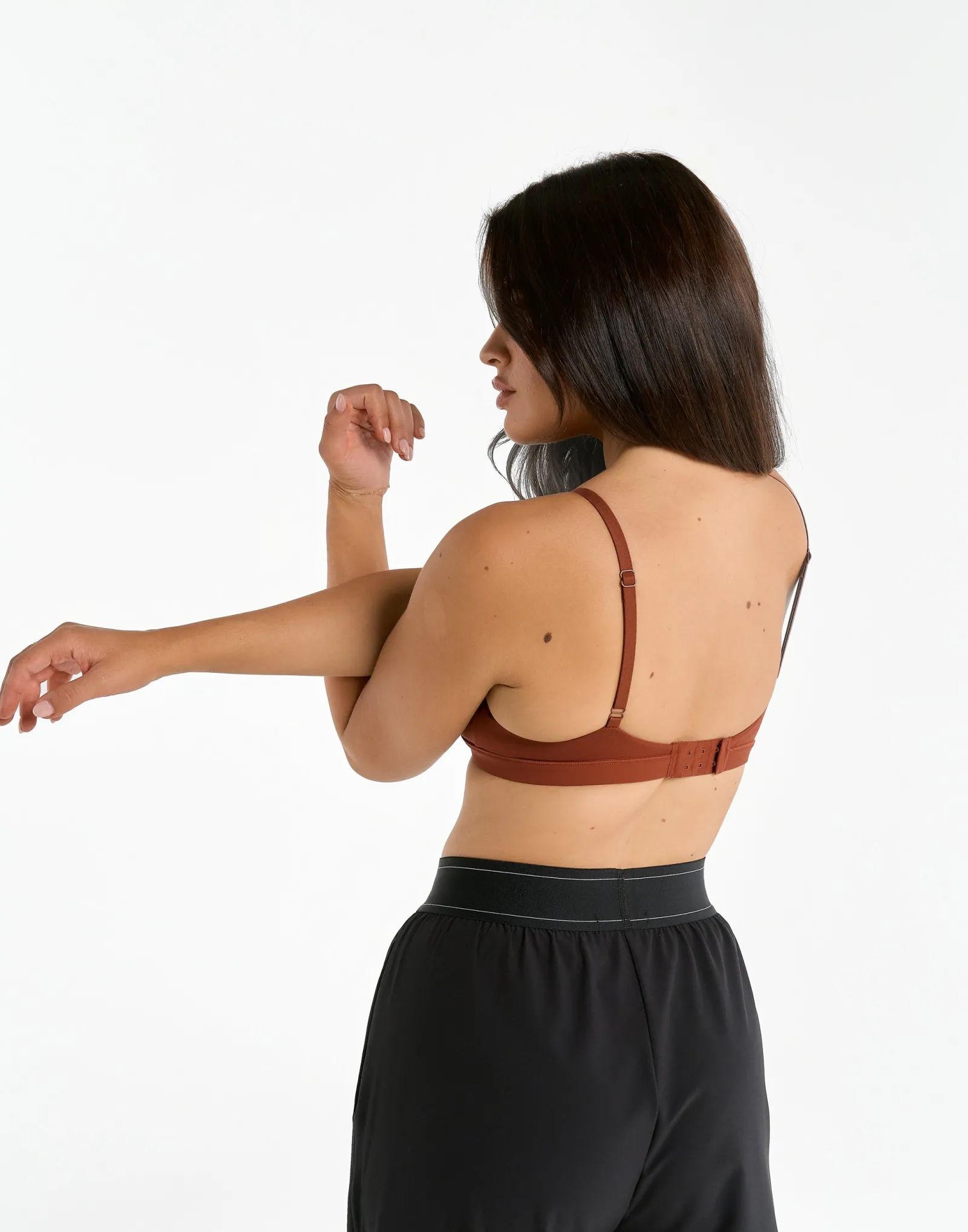 Clearance ECHT Elemental Crossover Bralette Brown