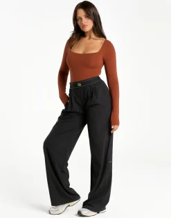 Fashion ECHT Elemental L Square Bodysuit Brown