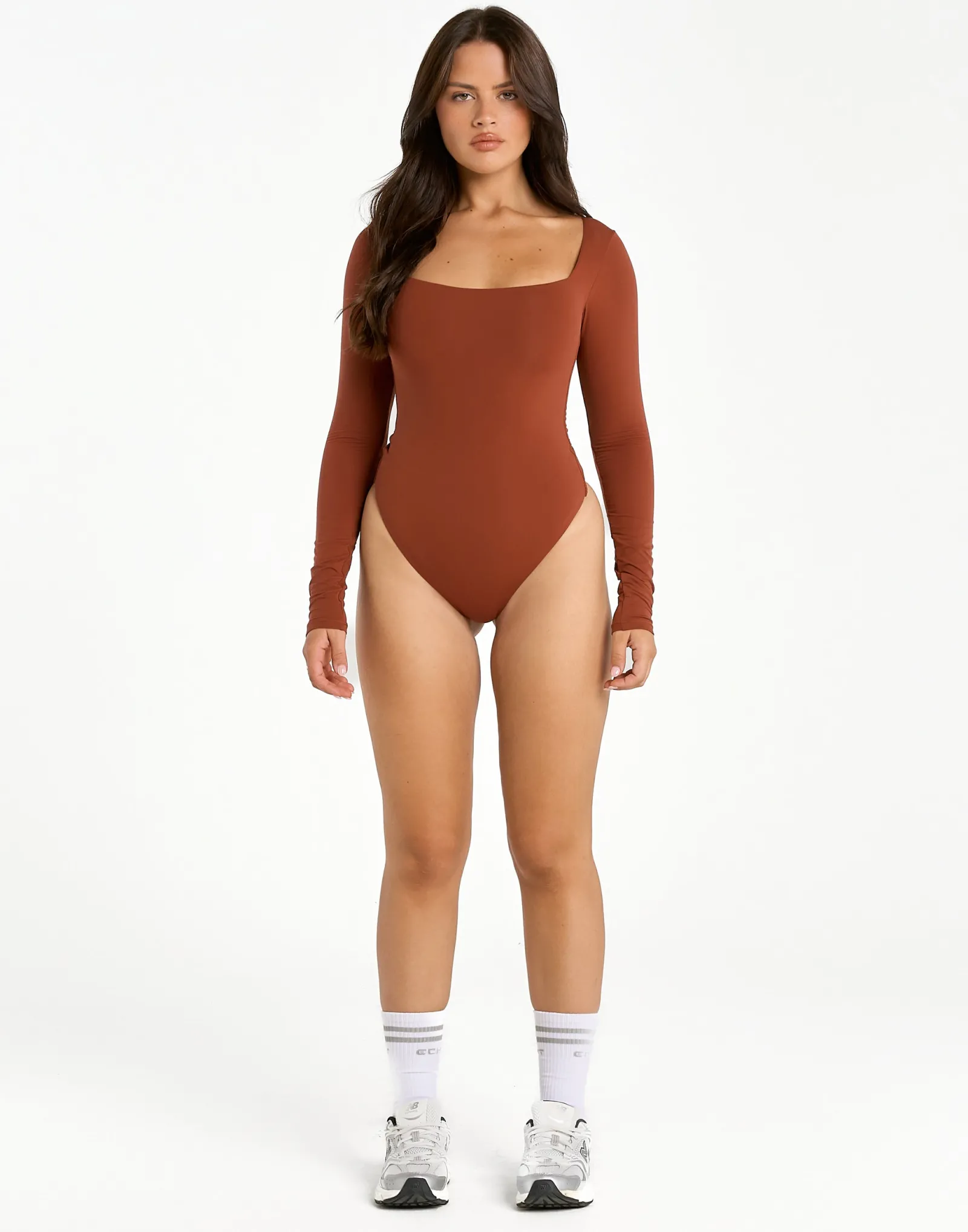 Fashion ECHT Elemental L Square Bodysuit Brown
