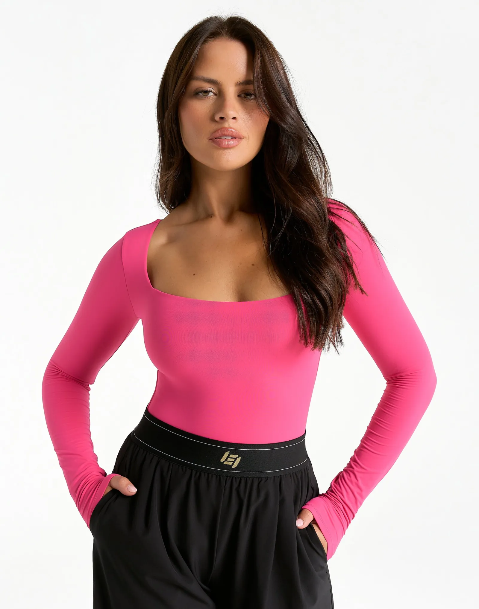 Discount ECHT Elemental L Square Bodysuit Pink