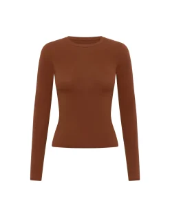 Clearance ECHT Elemental Long Sleeve T-Shirt Brown