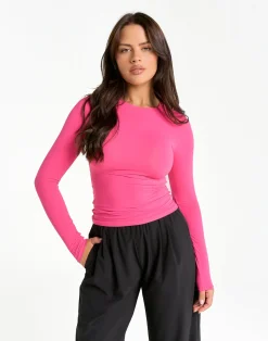 New ECHT Elemental Long Sleeve T-Shirt Pink