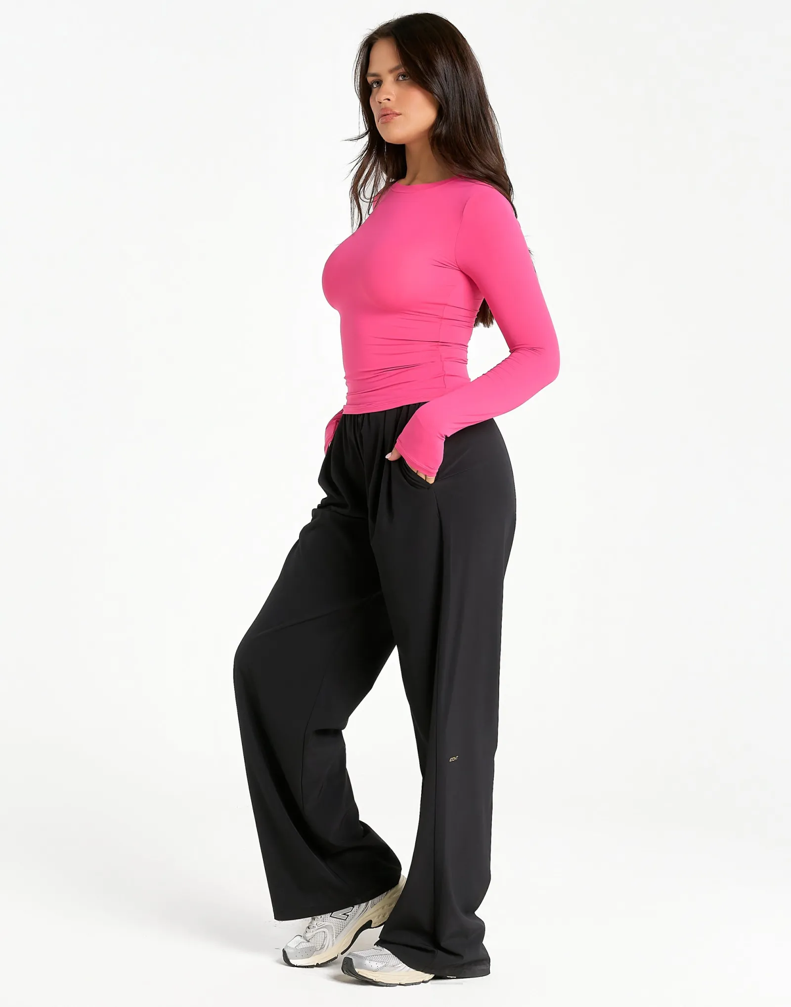 New ECHT Elemental Long Sleeve T-Shirt Pink