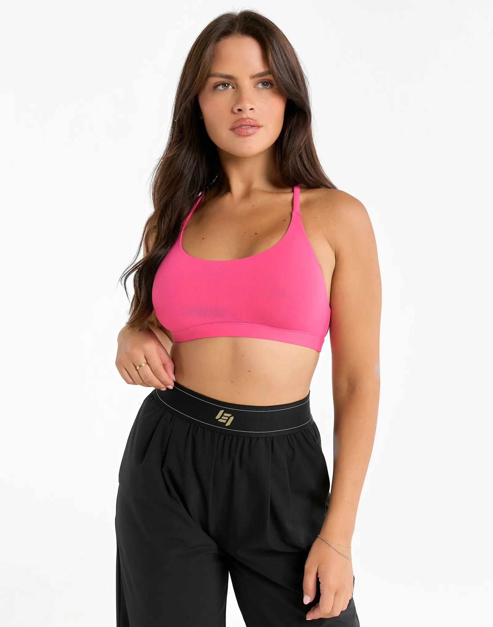 Hot ECHT Elemental Raceback Scoop Bralette Pink