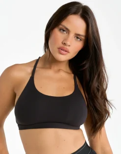 Outlet ECHT Elemental Raceback Scoop Bralette Black