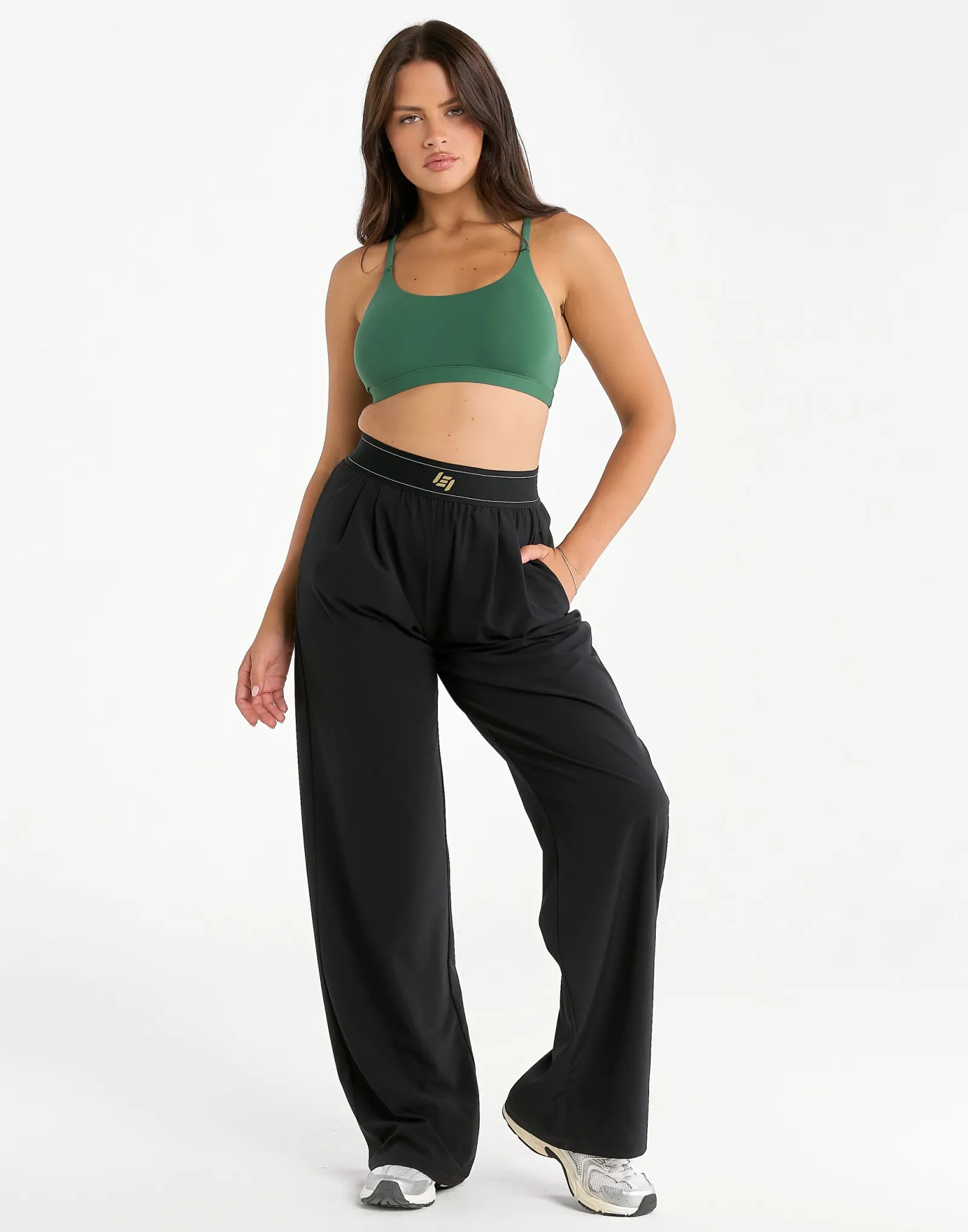 Online ECHT Elemental Raceback Scoop Bralette Green