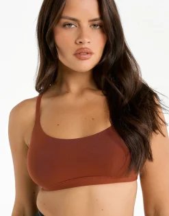 Fashion ECHT Elemental Scoop Bralette Brown