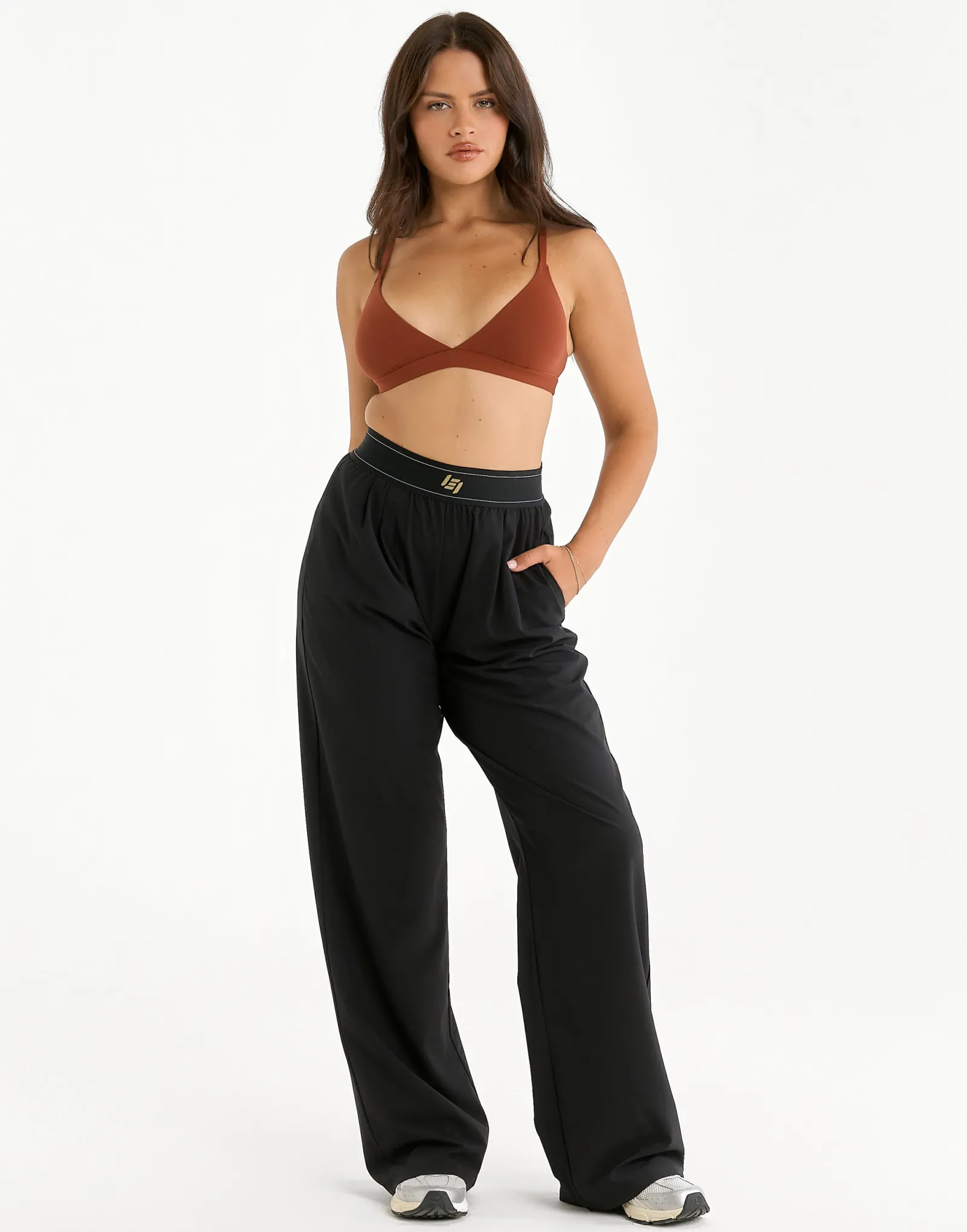 Online ECHT Elemental Triangle Bralette Brown