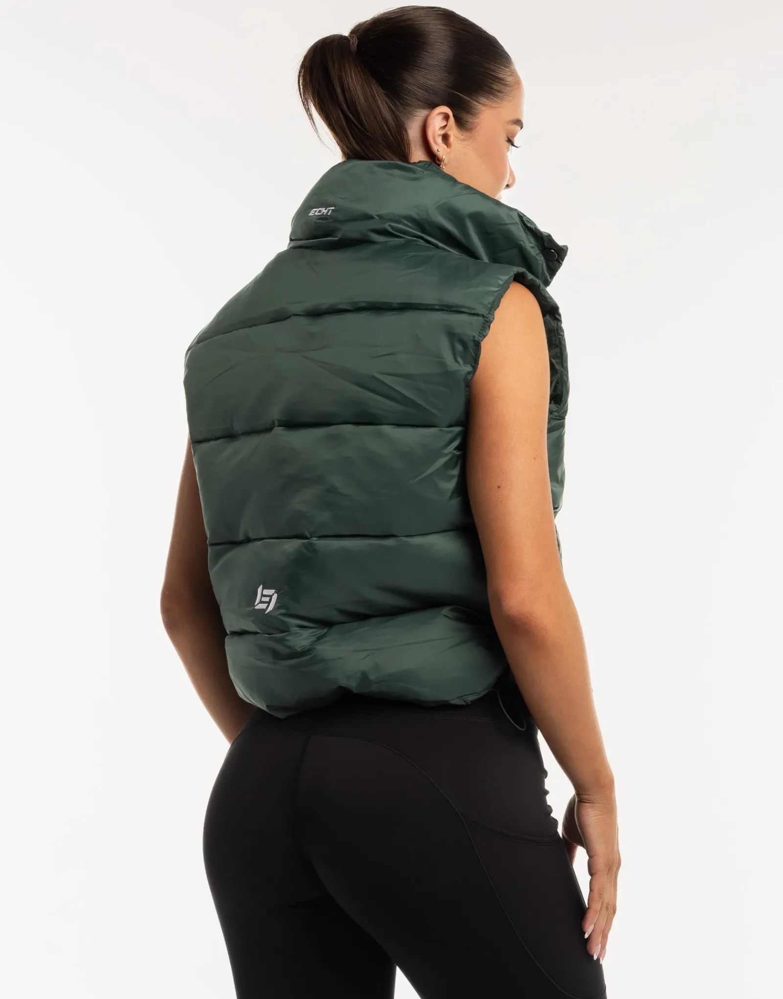 Sale ECHT Elevate Puffer Vest Emerald Green