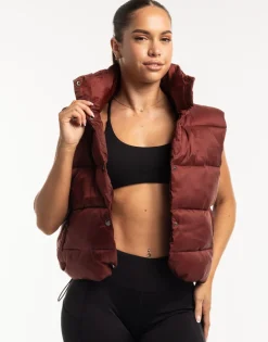 Online ECHT Elevate Puffer Vest Brown