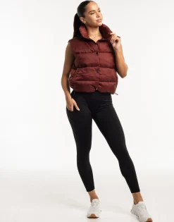 Online ECHT Elevate Puffer Vest Brown