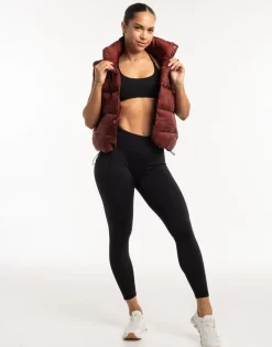 Online ECHT Elevate Puffer Vest Brown
