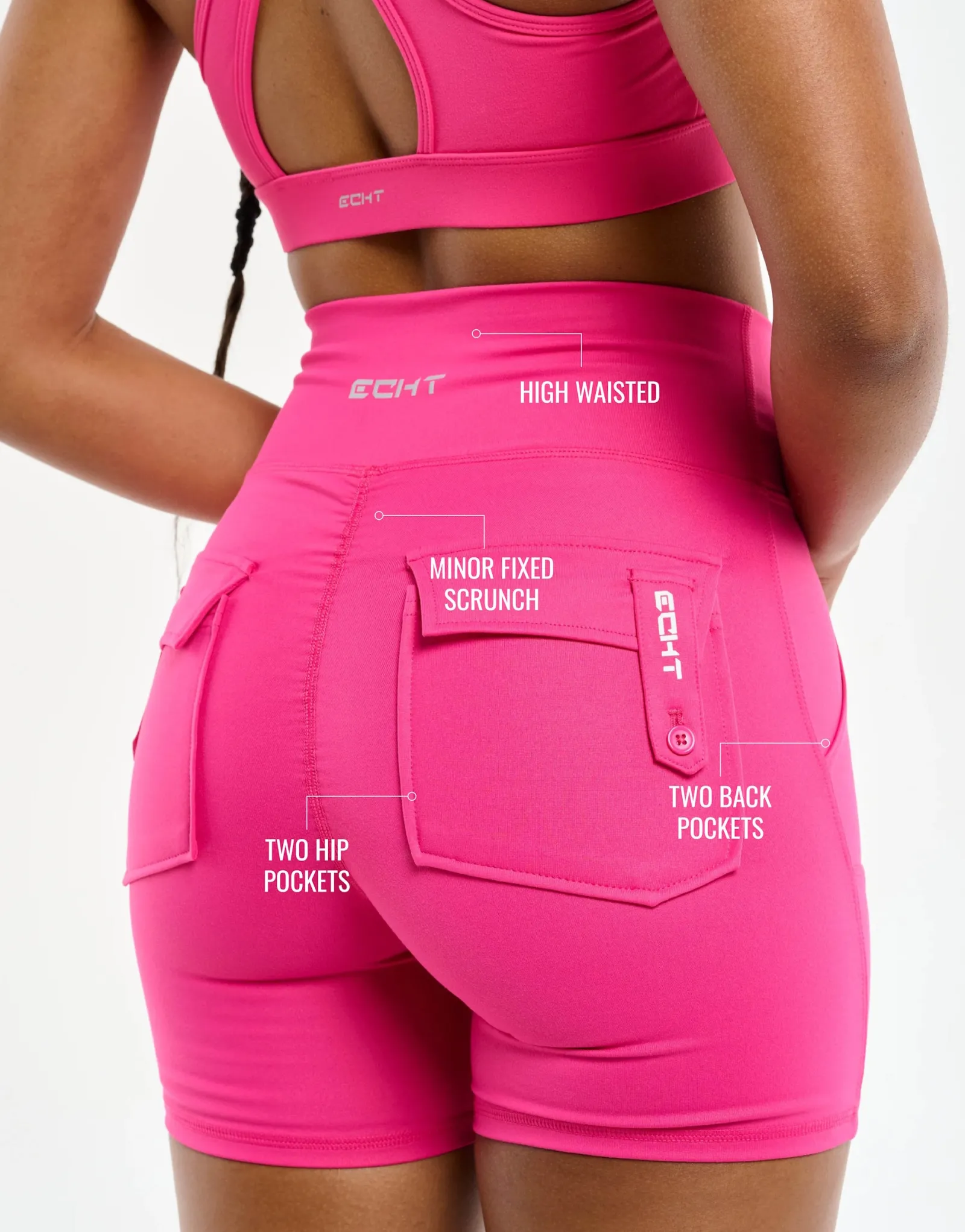Clearance ECHT Essence Shorts Pink