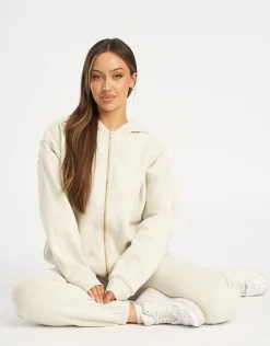 Sale ECHT Essential Zip-Up Hoodie Heather Grey