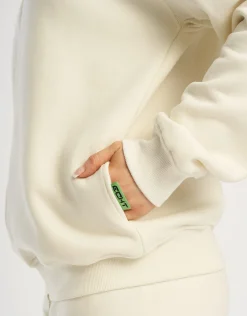 Fashion ECHT Essential Zip-Up Hoodie Cannoli Cream