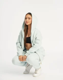 Online ECHT Essential Zip-Up Hoodie Light Blue