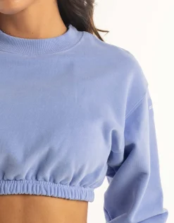 Sale ECHT Esteem Cropped Sweater Hydrangea Blue