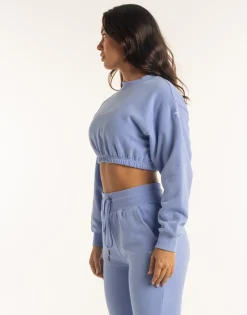 Sale ECHT Esteem Cropped Sweater Hydrangea Blue