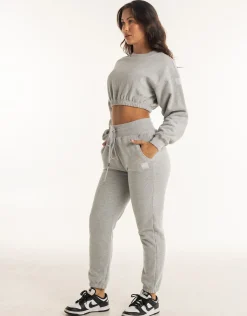 Clearance ECHT Esteem Cropped Sweater Heather Grey