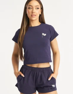 Outlet ECHT Flag Baby Tee Eclipse Blue