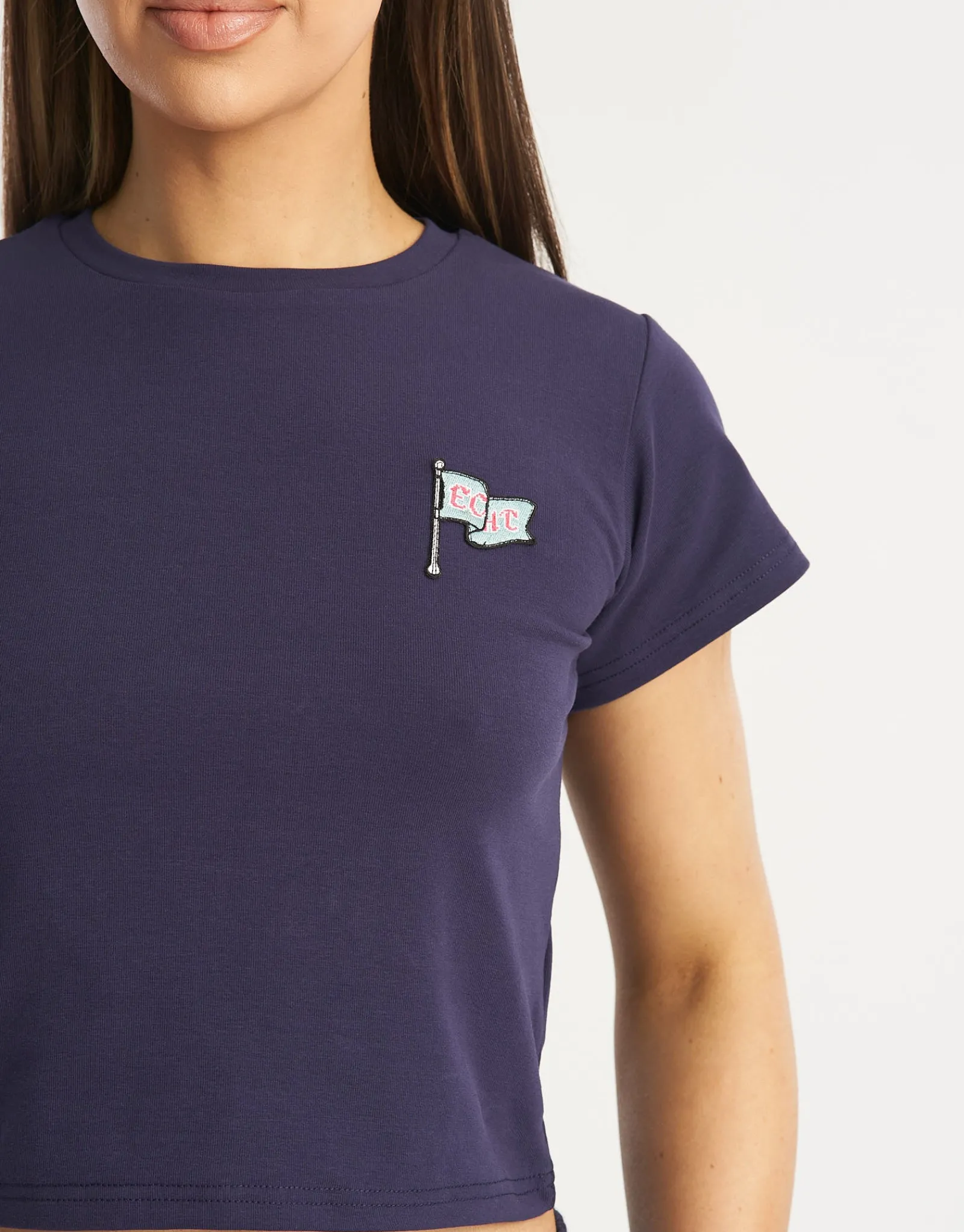 Outlet ECHT Flag Baby Tee Eclipse Blue
