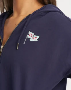 Hot ECHT Flag Zip-Up Jacket Eclipse Blue