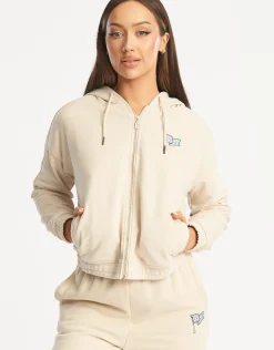 New ECHT Flag Zip-Up Jacket Oatmeal
